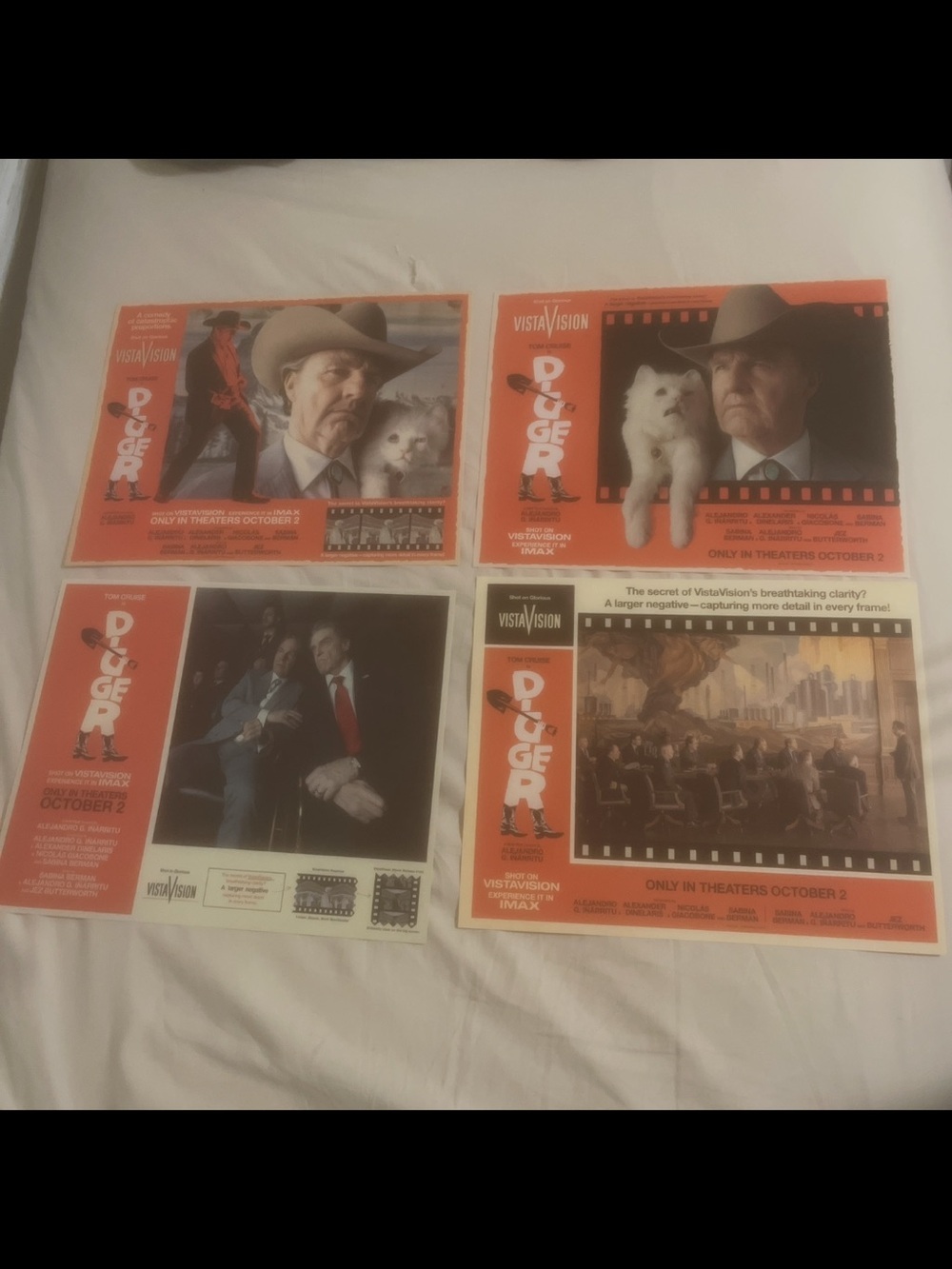Digger Movie Posters Set of 4 Tom Cruise 2026 Original cat